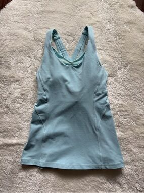 lululemon athletica light blue performance tank